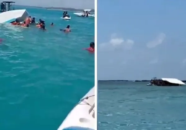 Catamarã com 50 passageiros afunda durante passeio no Litoral de Alagoas