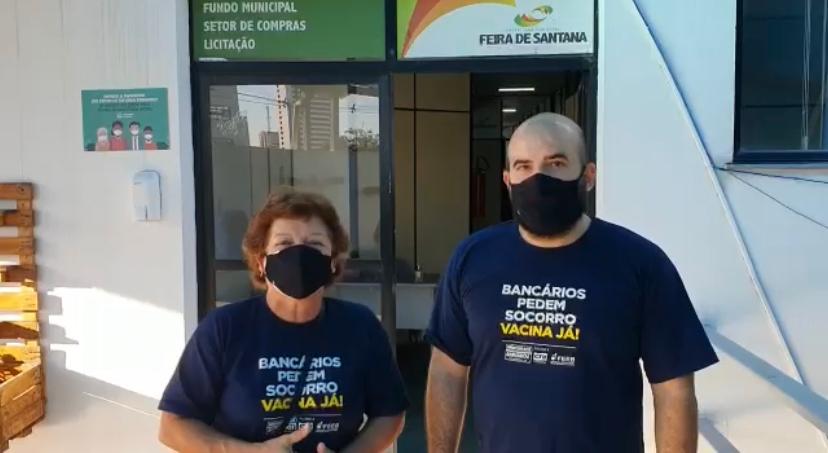 SECRETARIA DE SAÚDE DE FEIRA DE SANTANA GARANTE INICIAR VACINAÇÃO PARA A CATEGORIA BANCÁRIA ATÉ A PRÓXIMA SEMANA