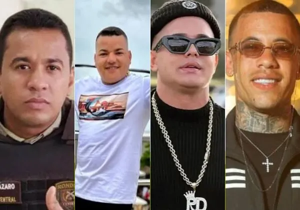 Fotomontagem: Lázaro Alexandre, o Tchaca; José Roberto Santos, o Nanan Premiações; Ramhon Dias; e Franklin Reis
