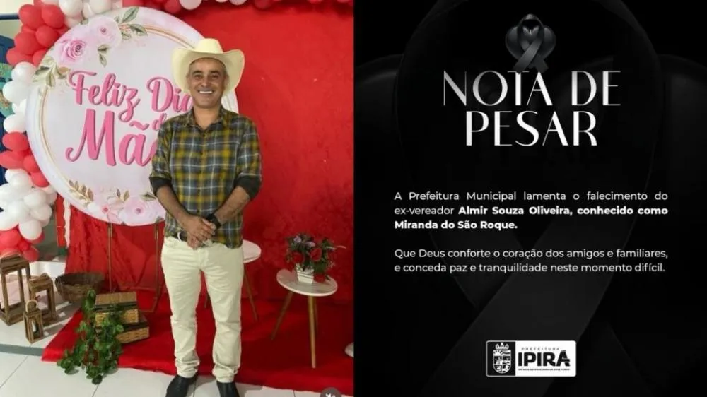 Ex- vereador é executado a tiros na zona rural de Ipirá