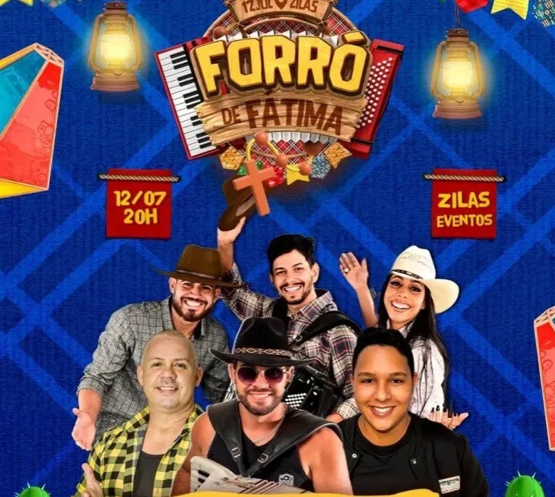 Paróquia Nossa Senhora de Fátima promove forró no próximo sábado (12)