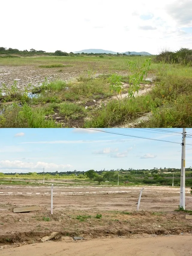 Limpeza da Lagoa Grande, situada no distrito de Maria Quitéria, e reconstrução e revitalização do Cruzeirinho