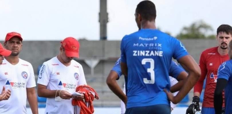 Prestes a viajar para Porto Alegre, Bahia faz treino tático visando o Grêmio