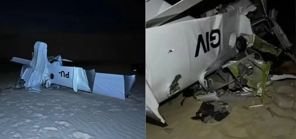 Avião de pequeno porte cai nos Lençóis Maranhenses e mata duas pessoas