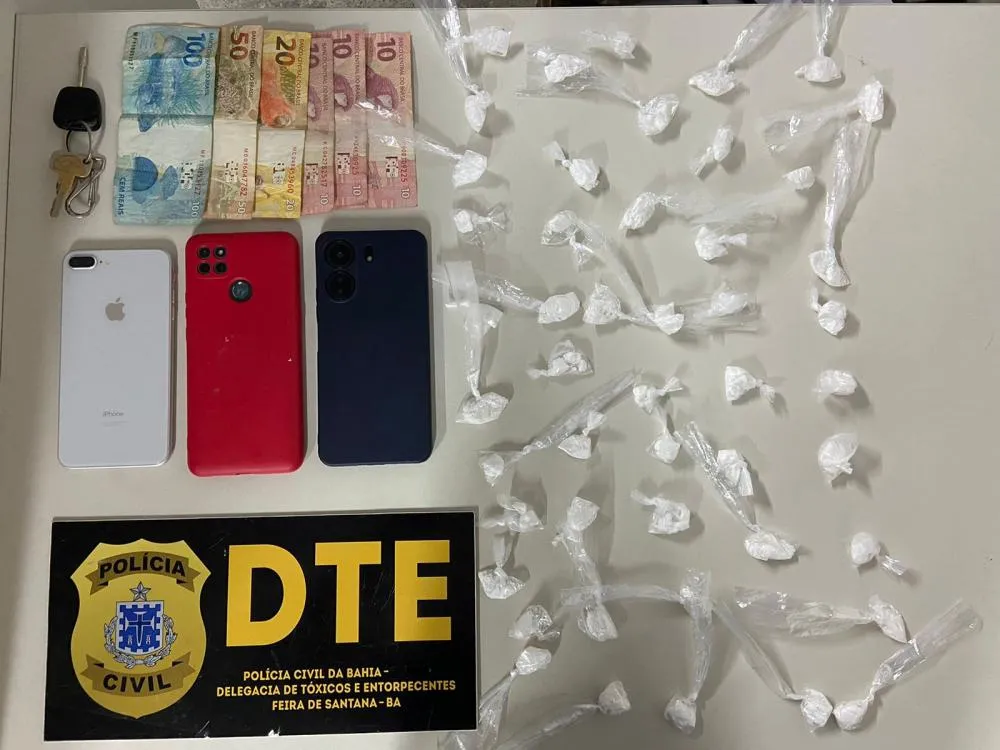 Casal é preso em flagrante por tráfico de drogas e associação ao tráfico