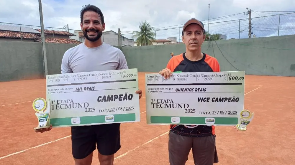 Torneio de Tênis reúne atletas em disputa acirrada e consagra novos campeões em Feira