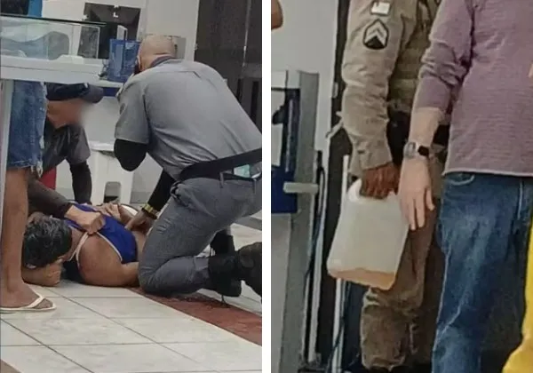 Homem ameaça incendiar agência do INSS com gasolina