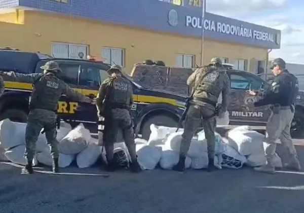 PRF apreende mais de meia tonelada de maconha em rodovia baiana