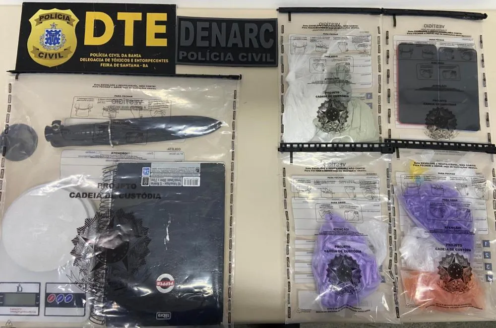 Drogas são apreendidas em diligência no bairro Queimadinha, em Feira de Santana