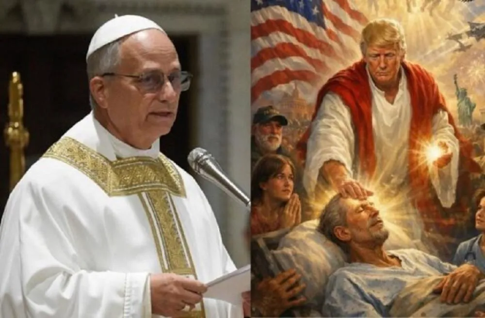 Trump ataca Papa Leão XIV e posta foto vestido de Jesus: ‘Não faz bom trabalho’