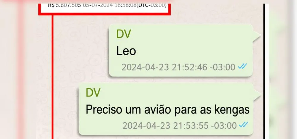 “Preciso de um avião para as kengas”, diz Vorcaro em mensagens