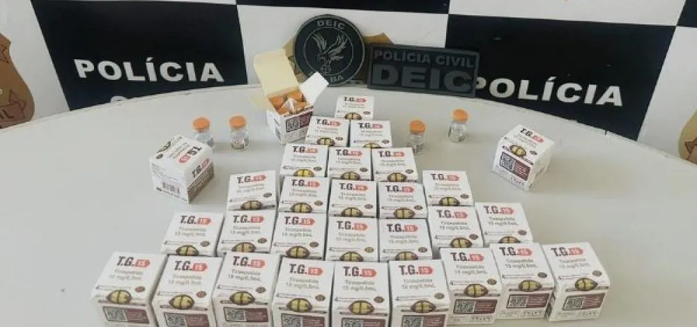 Polícia apreende 124 ampolas de “Mounjaro paraguaio” em ônibus na Bahia