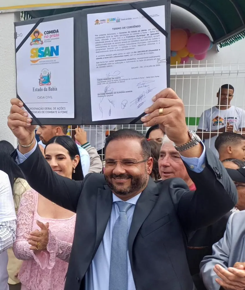 Prefeito Júnior Piaggio destaca investimentos e entrega de obras durante aniversário de 64 anos de Ipecaetá