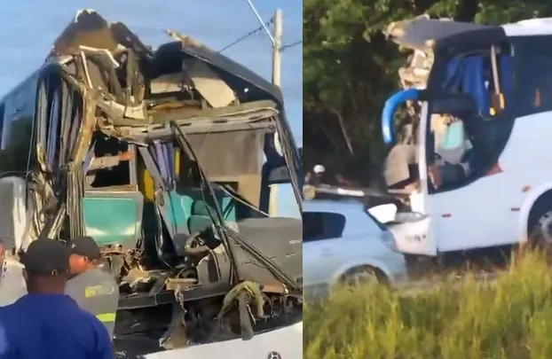 Acidente com ônibus deixa 19 trabalhadores feridos