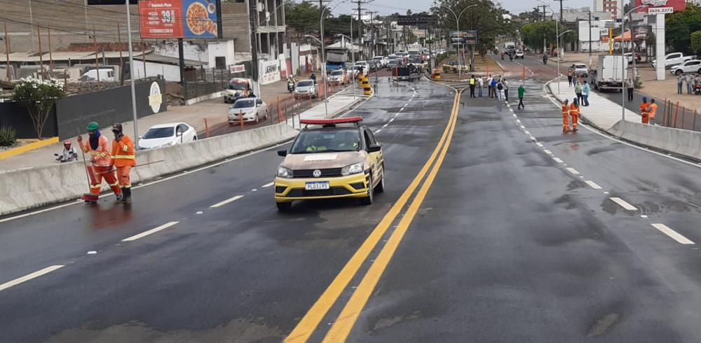 Liberado viaduto da Maria Quitéria com a Fraga Maia