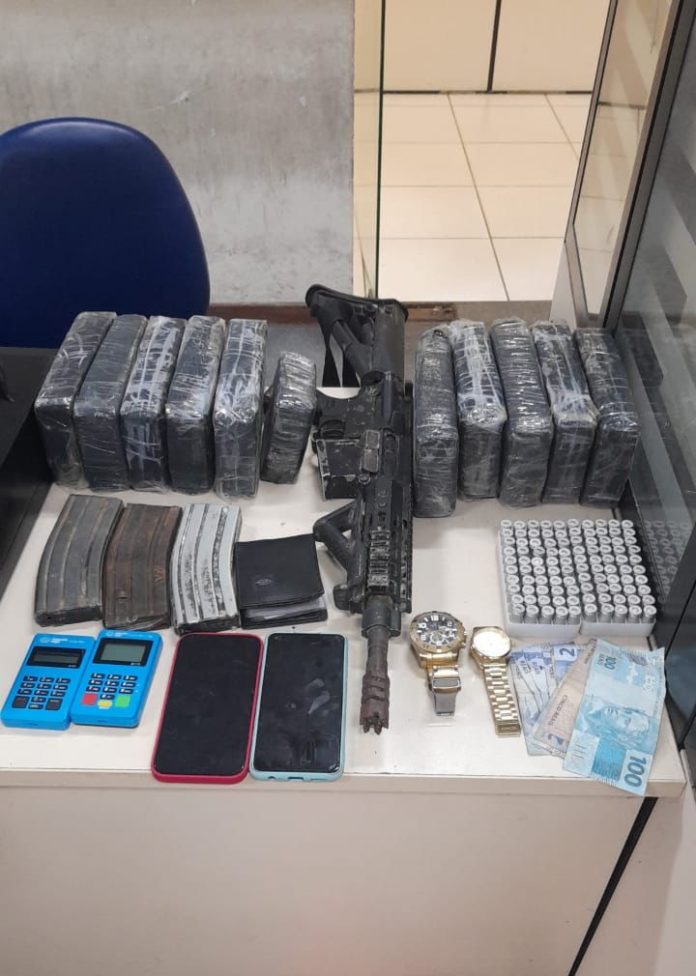 PRE apreende fuzil e 10 kg de cocaína em São Gonçalo dos Campos