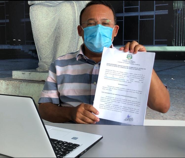 Professor Ivamberg aciona Ministério Público para que frota de ônibus seja reestabelecida em Feira de Santana