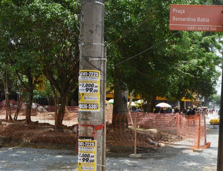 Obras do projeto Novo Centro chegam à Praça Bernardino Bahia
