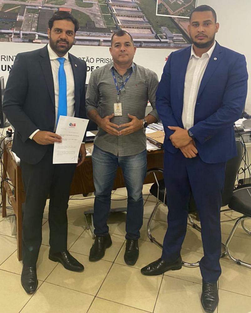 OAB Feira requer melhorias na sala do Conselho Disciplinar do presídio de Feira de Santana