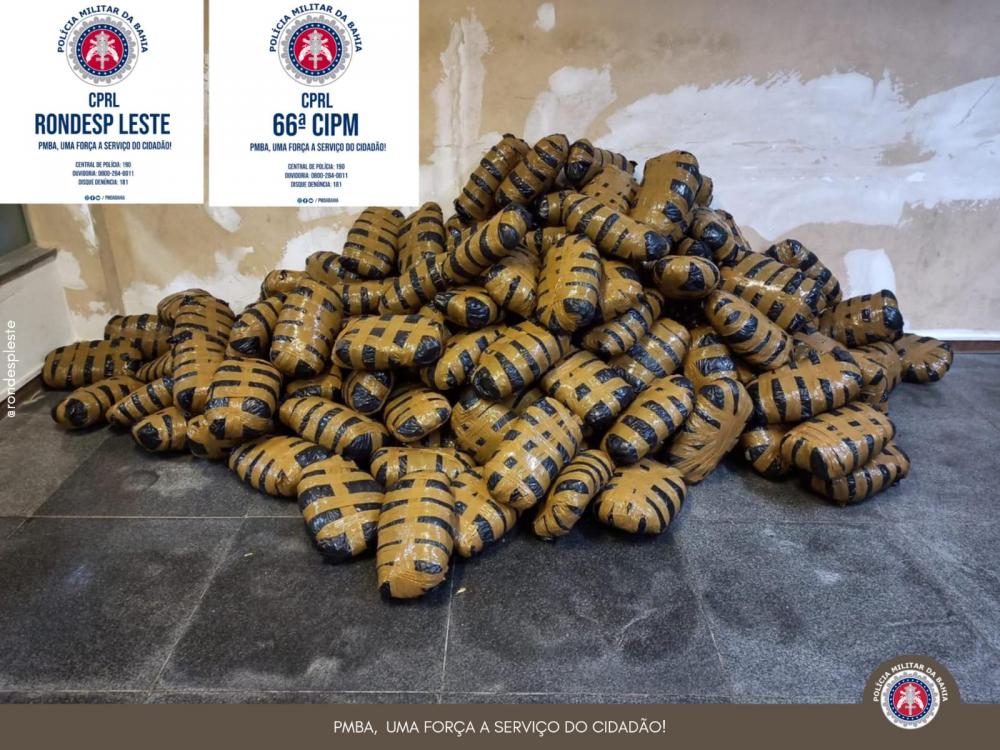 Casal é preso com 150 quilos de maconha no Novo Horizonte