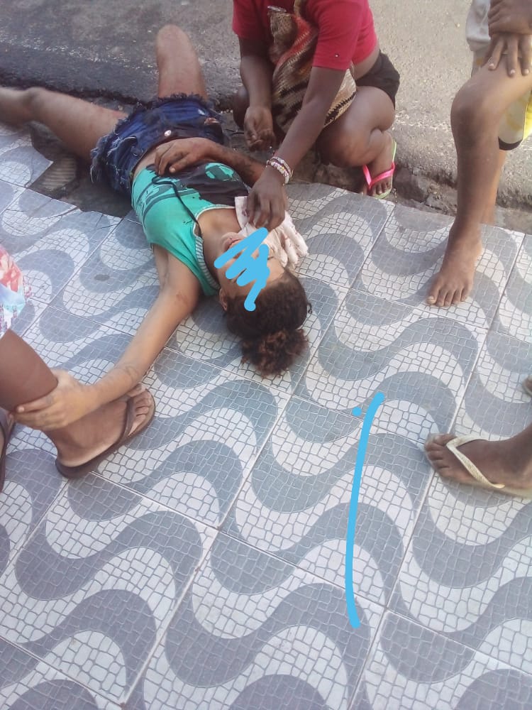 Jovem é baleada por motoqueiros no Tomba