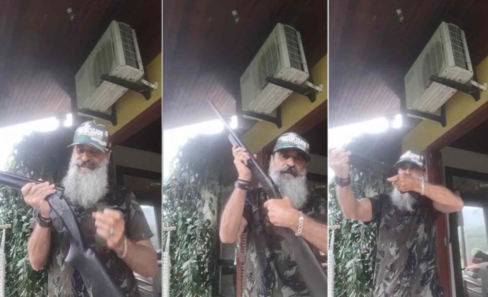 Homem ameaça Lula com tiro de espingarda: ‘Olha só o que está te esperando aqui’