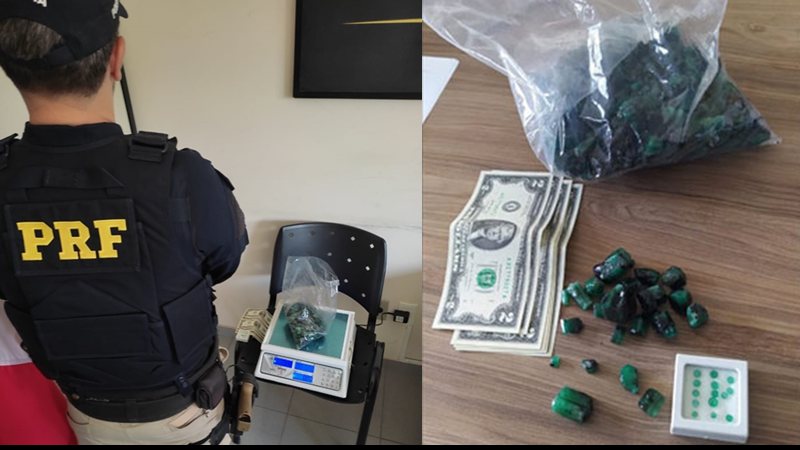 Motorista é flagrado com 2 kg de esmeraldas em Feira de Santana; pedra é uma das mais caras