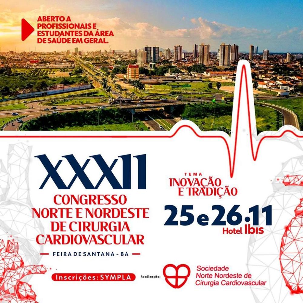 Feira de Santana é a primeira cidade do interior a receber Congresso Norte e Nordeste de Cirurgia Cardiovascular