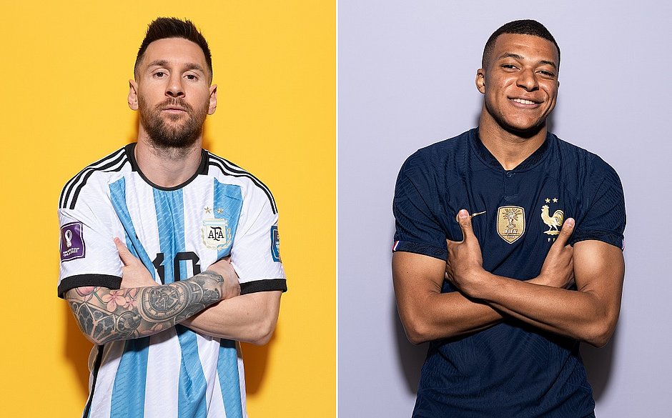 Messi e Mbappé chegam à final da Copa empatados na artilharia