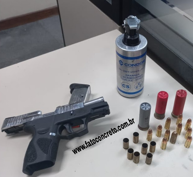Homem é preso com ponto 40 e granada em Maria Quitéria