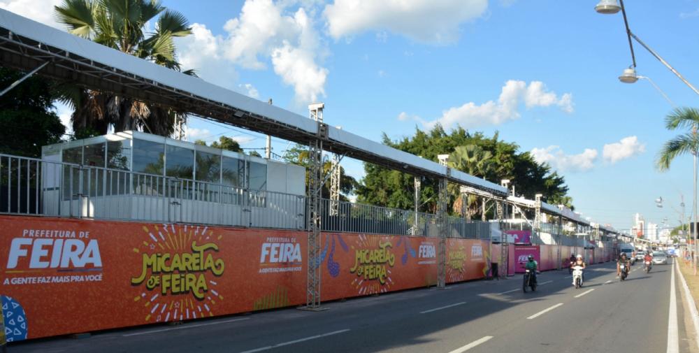 Avenida Presidente Dutra completamente interditada durante o período da Micareta de Feira