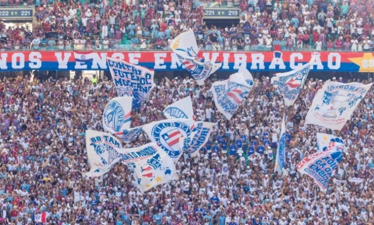 Nova pesquisa coloca torcida do Bahia como 3ª maior do Nordeste