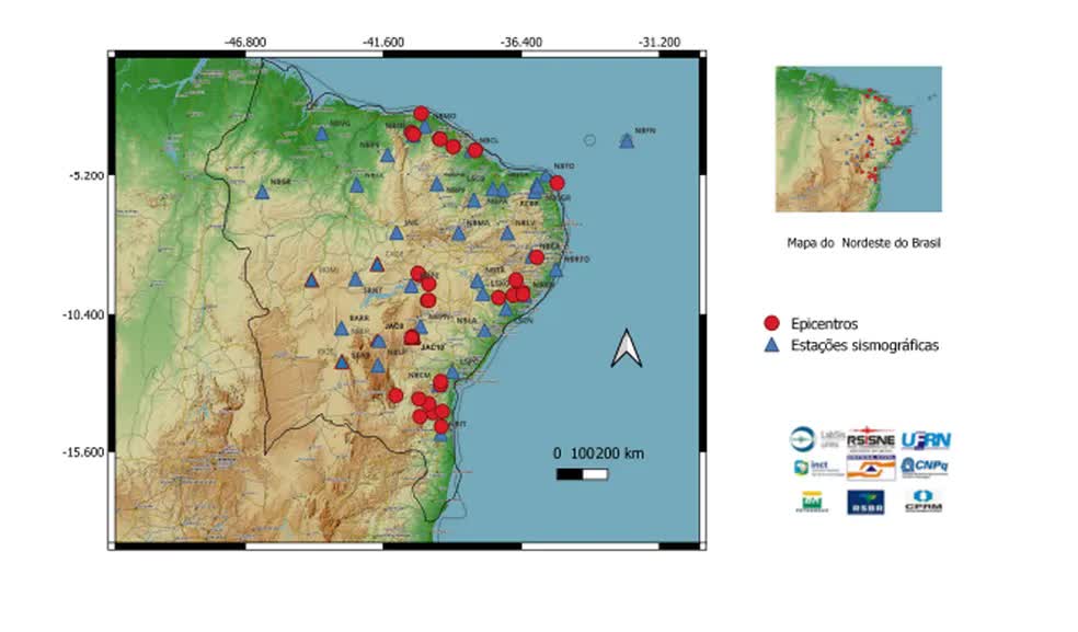 Bahia é o estado do Nordeste com maior número de tremores de terra no mês de abril