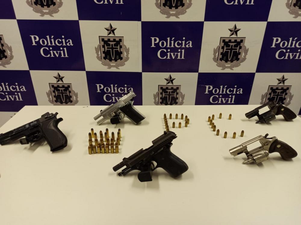 Policia Civil prende suspeitos de homicídios e quatro armas no Aviário