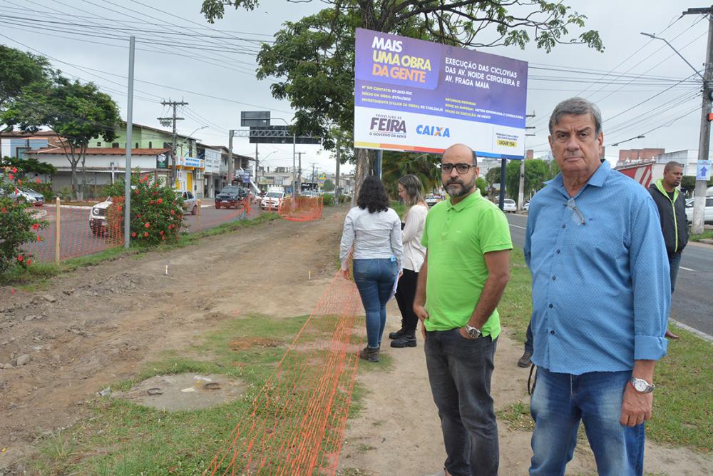 Obra de implantação da ciclovia na avenida Fraga Maia será concluída em oito meses