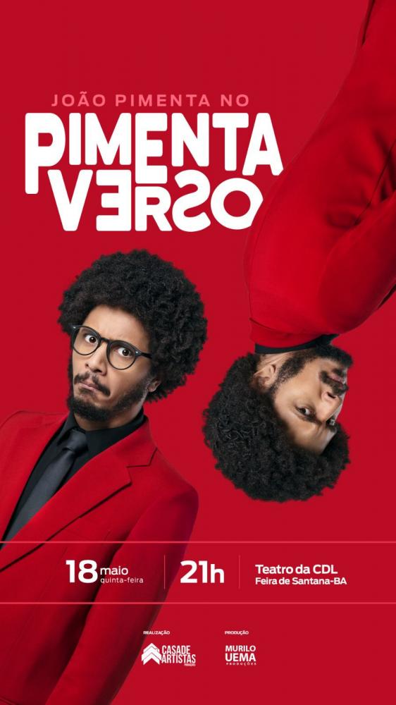 João Pimenta apresenta show solo “O Pimentaverso” em Feira de Santana, dia 18 de maio 