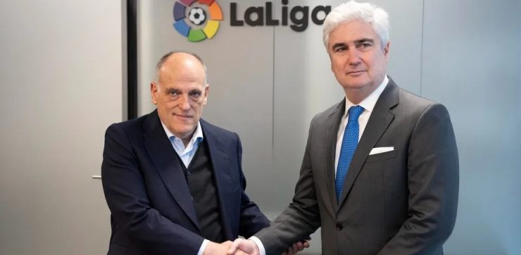 Após críticas a Vini Jr., presidente da LaLiga se reúne com embaixador do Brasil em Madri