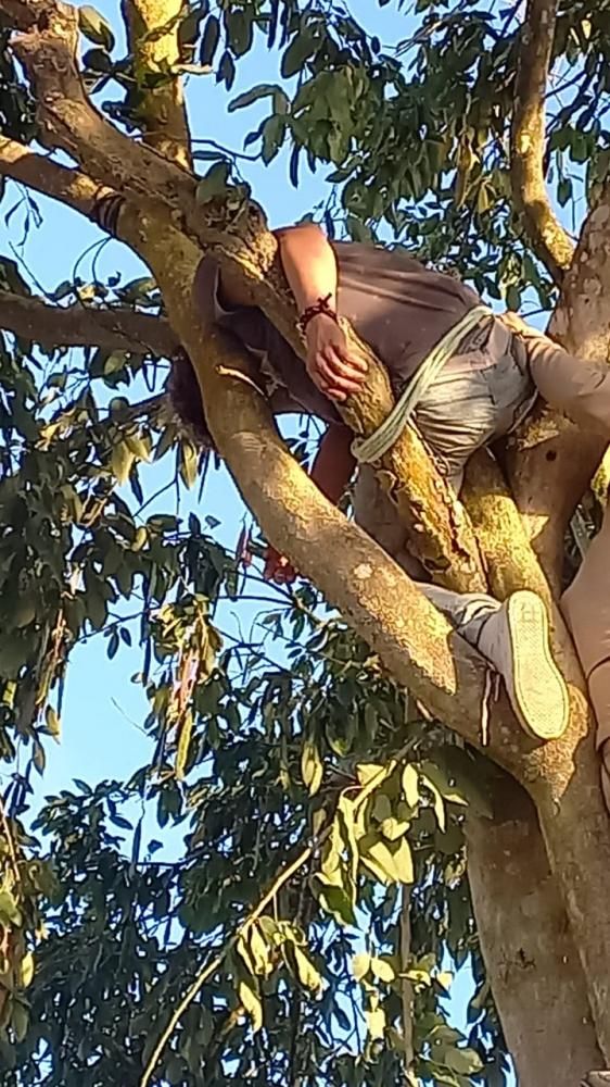 Homem é encontrado amarrado em tronco de árvore em Feira de Santana