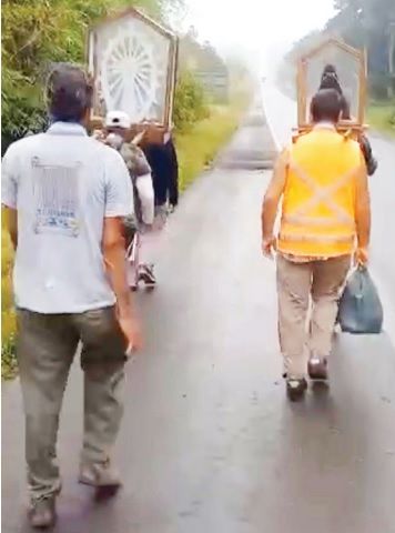 Argentinos caminham mais de 2 mil quilômetros e visitam Paróquia Quilombola da Matinha