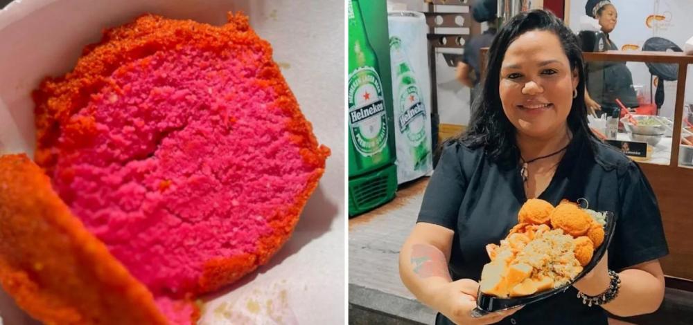 Vendedora do acarajé rosa relata ameaças e diz que iguaria voltará a circular