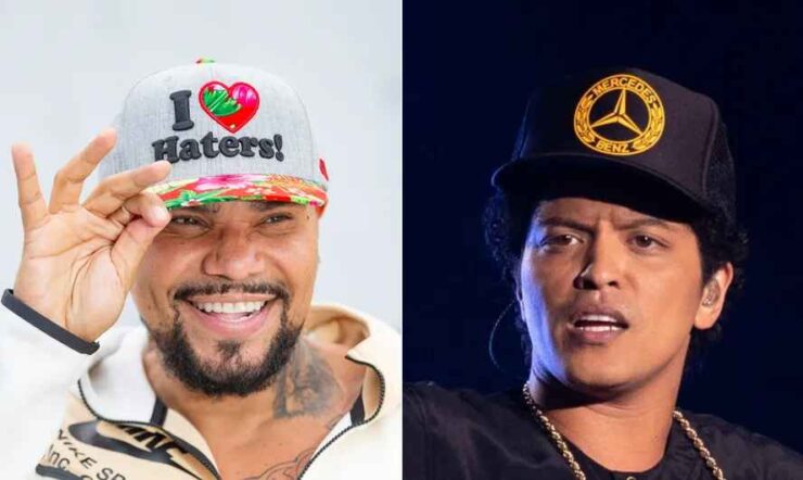 Naldo expõe suposto contato de Bruno Mars e diz que o ensinou a falar ‘gatinha’ e ‘gostosa’ antes de show em SP