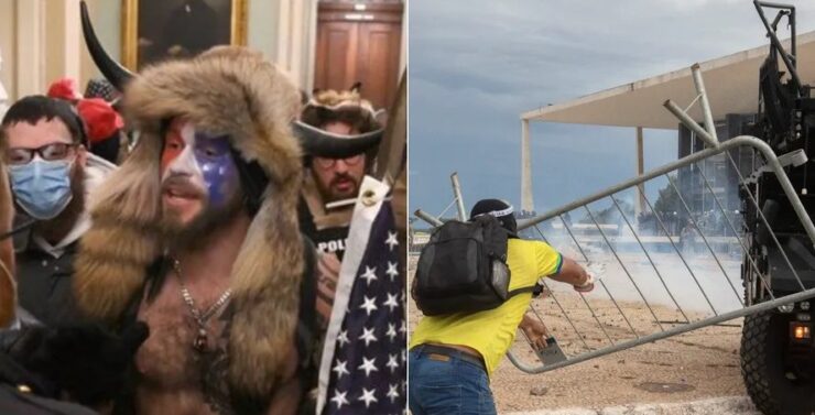 Brasil é mais rígido ao punir pelo 8 de janeiro do que os EUA na invasão ao Capitólio