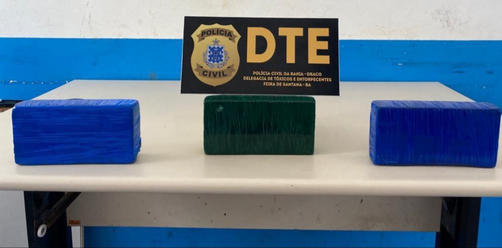 Mulher presa com três quilos de cocaína no terminal rodoviário de Feira