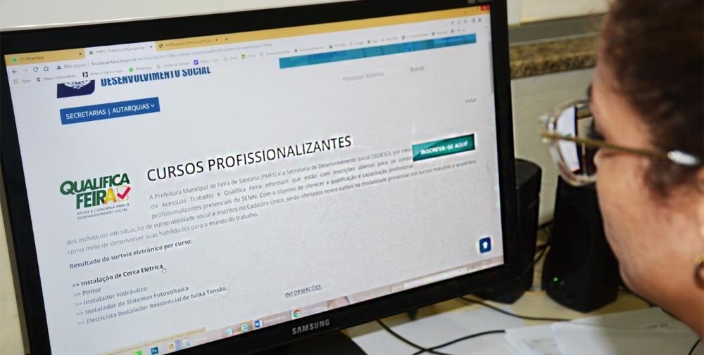 Matrícula dos cursos do Qualifica Feira até esta sexta
