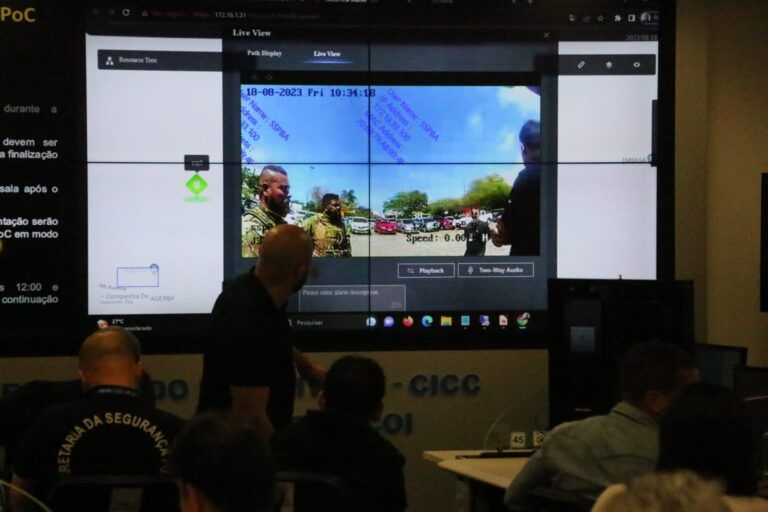 Começam testes com quinta candidata para fornecer câmeras corporais a PMBA