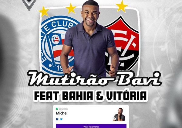 Torcidas do Bahia e do Vitória se unem em mutirão para ajudar Davi no BBB24