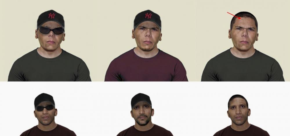 Polícia Federal divulga imagens dos possíveis disfarces dos fugitivos da Penitenciária Federal em Mossoró