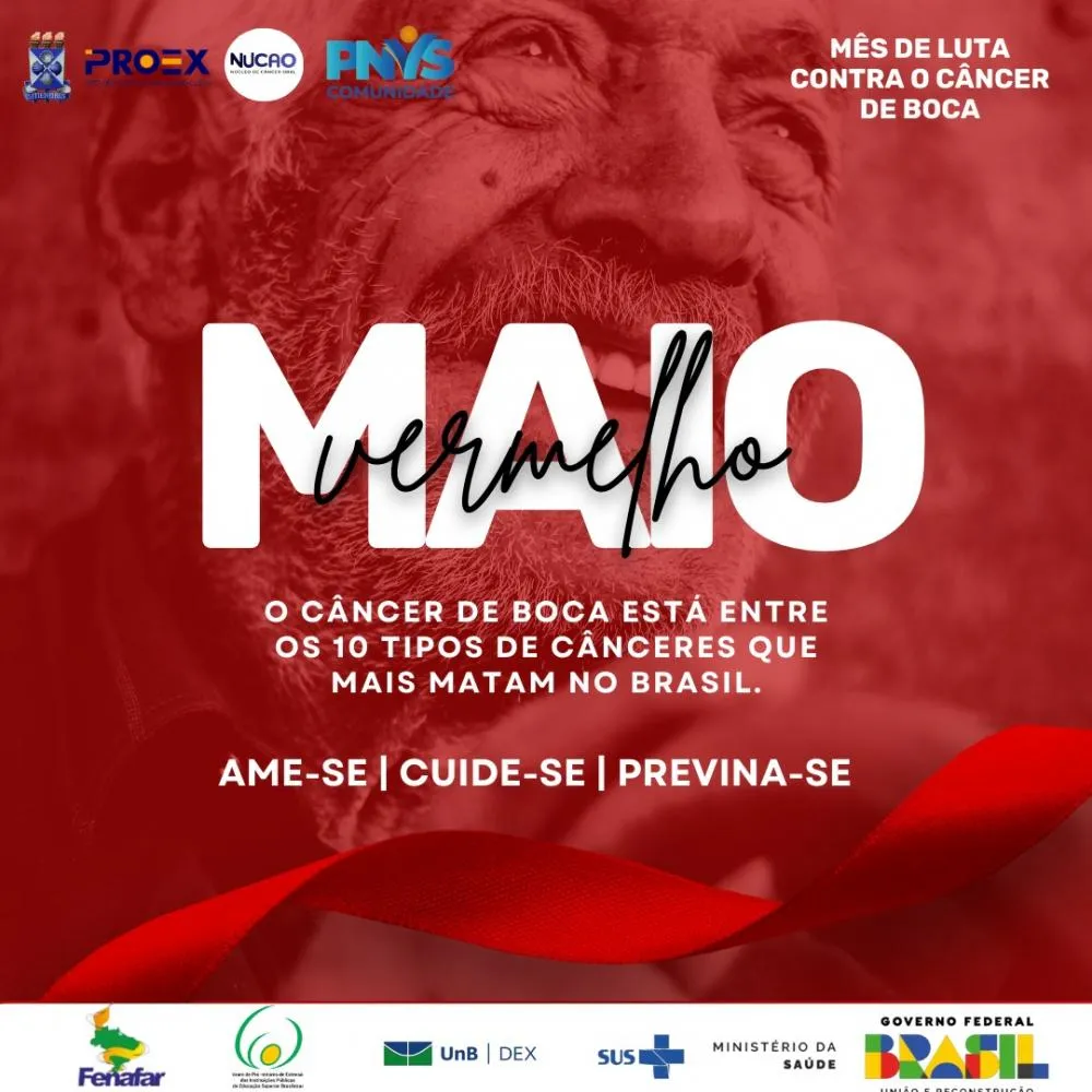 Maio vermelho: Uefs promove ações de sensibilização sobre o câncer de boca