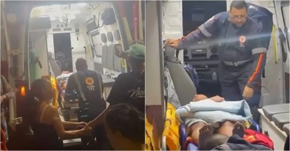 Para fugir das agressões do marido, mulher se joga do 3º andar de edifício