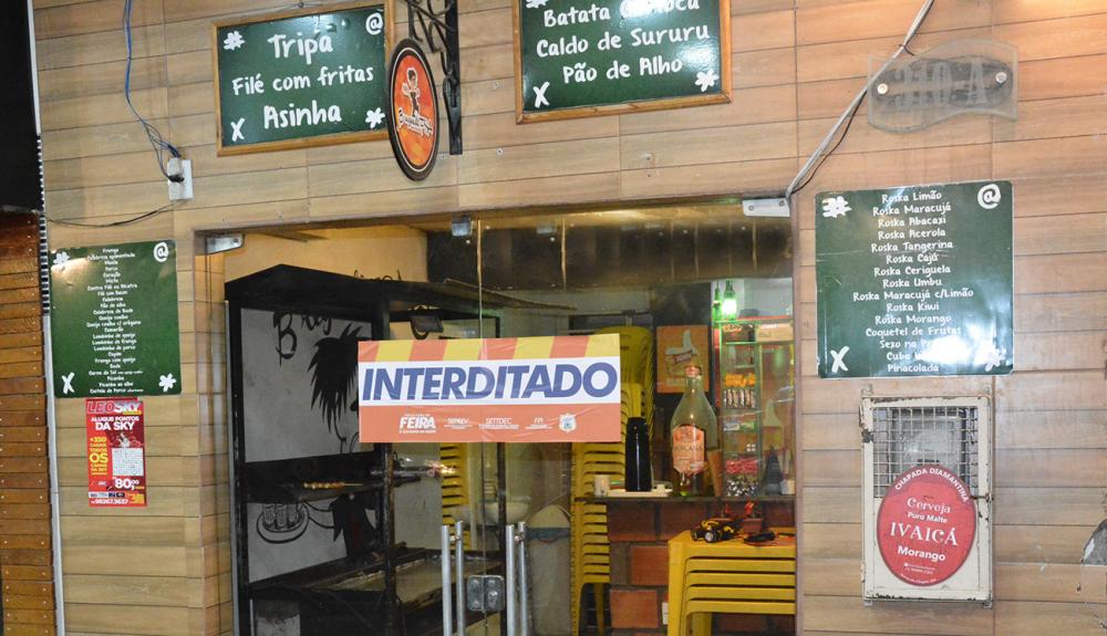 Toque de Recolher: Bar é interditado na rua São Domingos